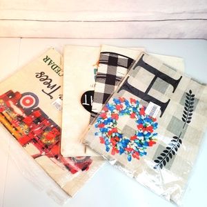 4 garden flags 19" x 13"